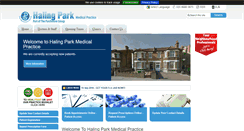 Desktop Screenshot of halingparkmedicalpractice.nhs.uk